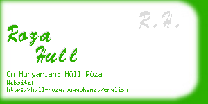 roza hull business card